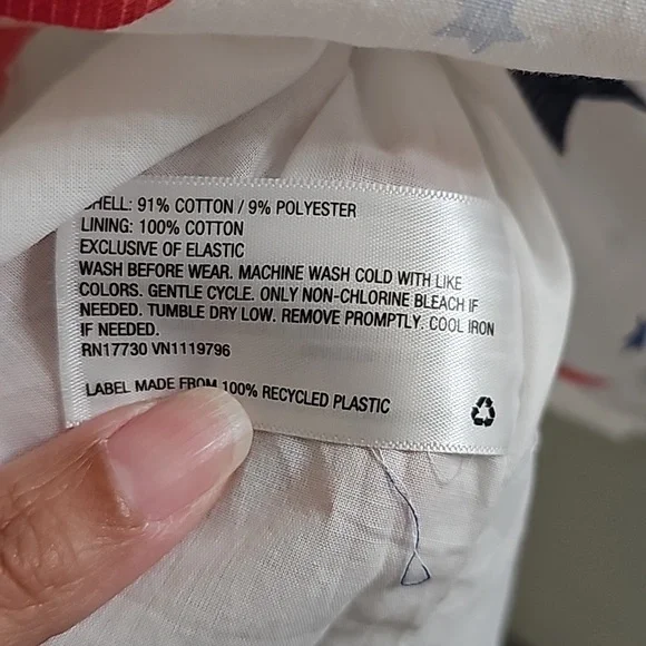 Cat & Jack white summer dress with red and blue multi star summer dress - Picture 14 of 14